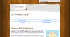 Desktop Screenshot of mariegalante.tv