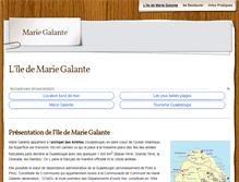 Tablet Screenshot of mariegalante.tv